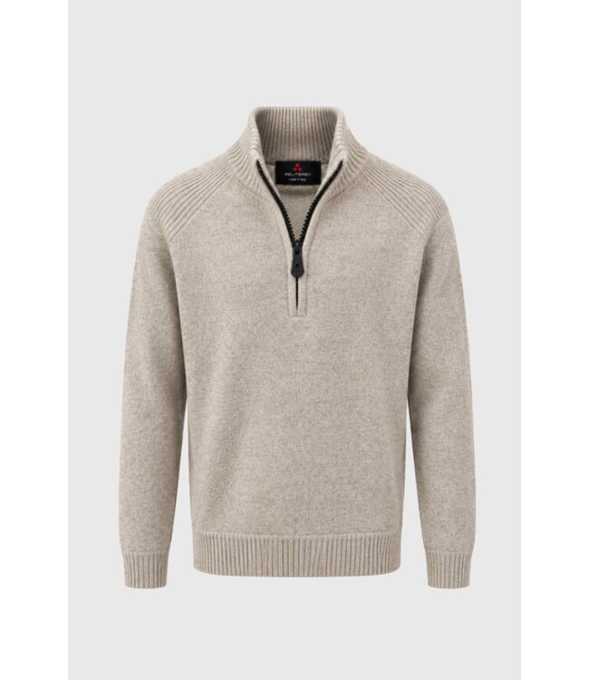 Peuterey Braille Half Zip Sweater Beige