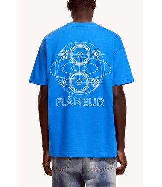 Flaneur Speaker T-shirt Blue white