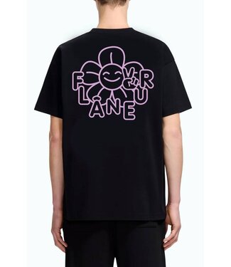 Flaneur Happy Flower T-shirt Black pink