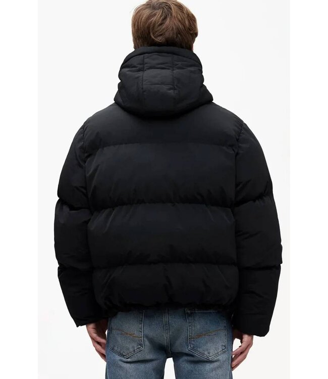Flaneur Signature Hooded Puffer Black