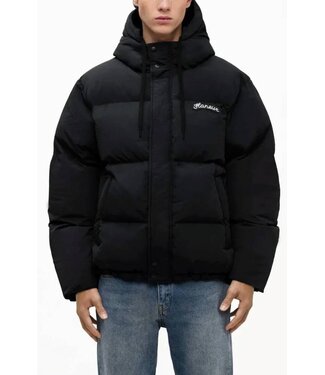 Flaneur Signature Hooded Puffer Black