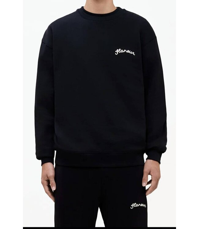 Flaneur Signature Sweater Black