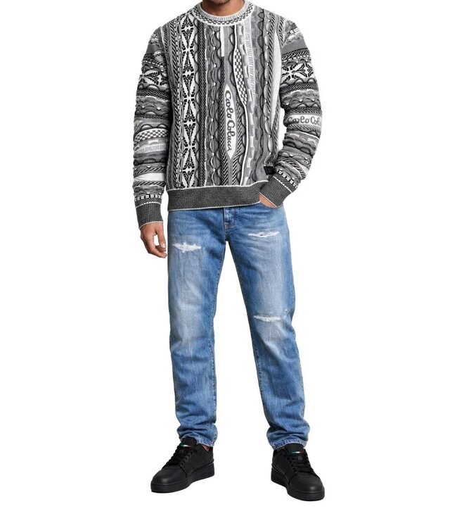Carlo colucci Sweater Multi color Grey white