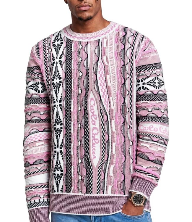 Carlo colucci Sweater Multi color Pink white