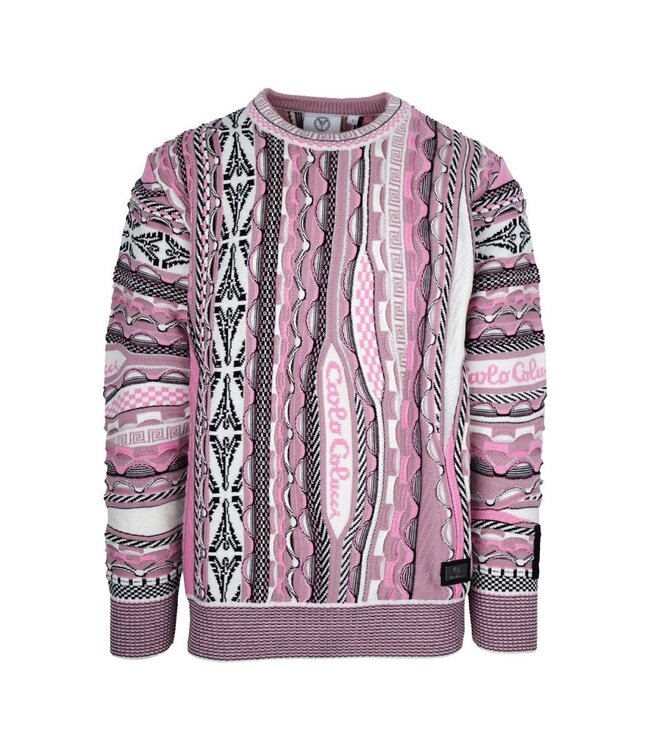 Carlo colucci Sweater Multi color Pink white