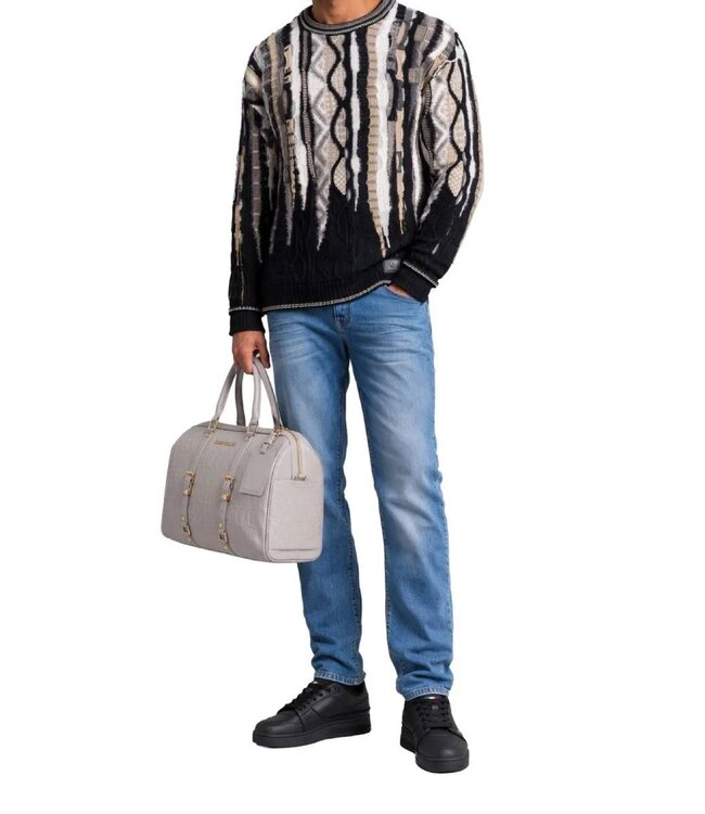 Carlo colucci Fluffy 3D Sweater Brown beige