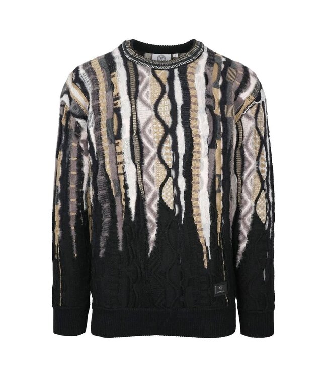 Carlo colucci Fluffy 3D Sweater Brown beige