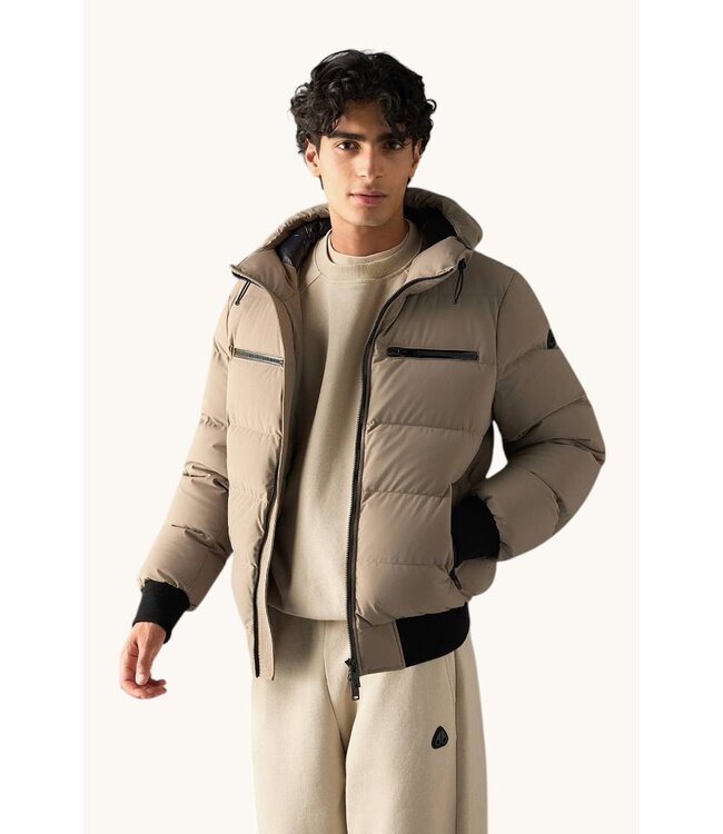 Moose knuckles Soho Bomber Ashen beige