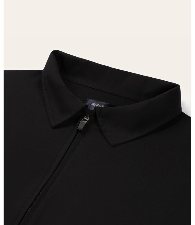 TriaD'oro Tracksuit Jacket with Collar Black