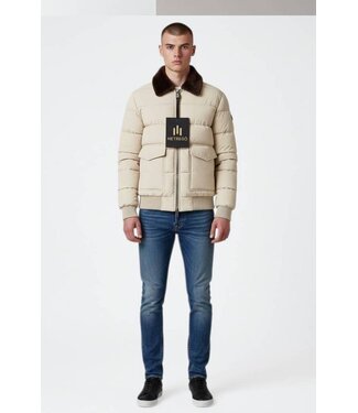 Hetrego Bois Quilted Bomber Gesso