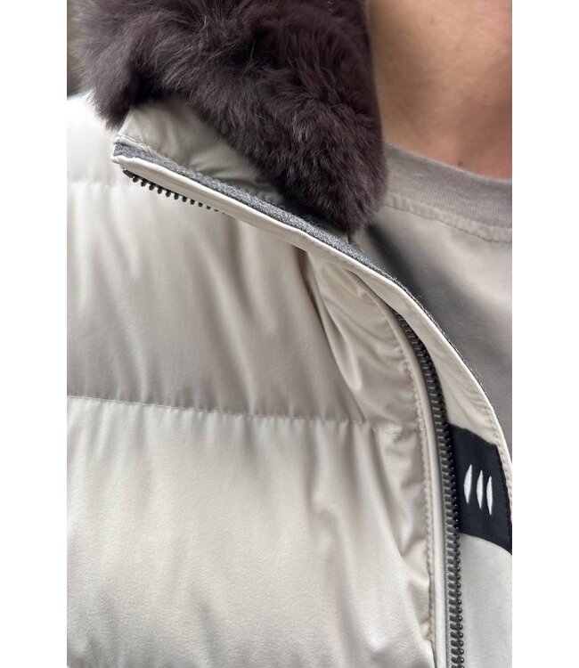 Hetrego Bois Quilted Bomber Gesso