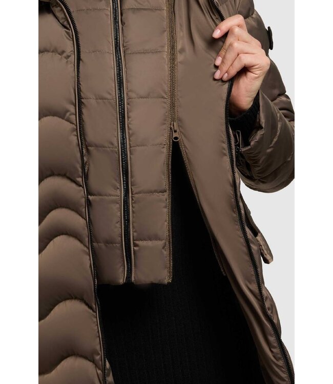KHUJO Wmn Coat Mira 2 Cane brown