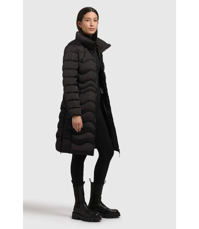 KHUJO Wmn Coat Mira 2 Black