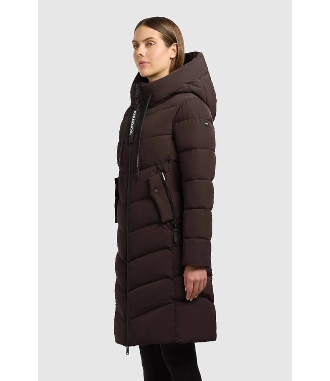 KHUJO Wmn Mikia Winterjas Brown