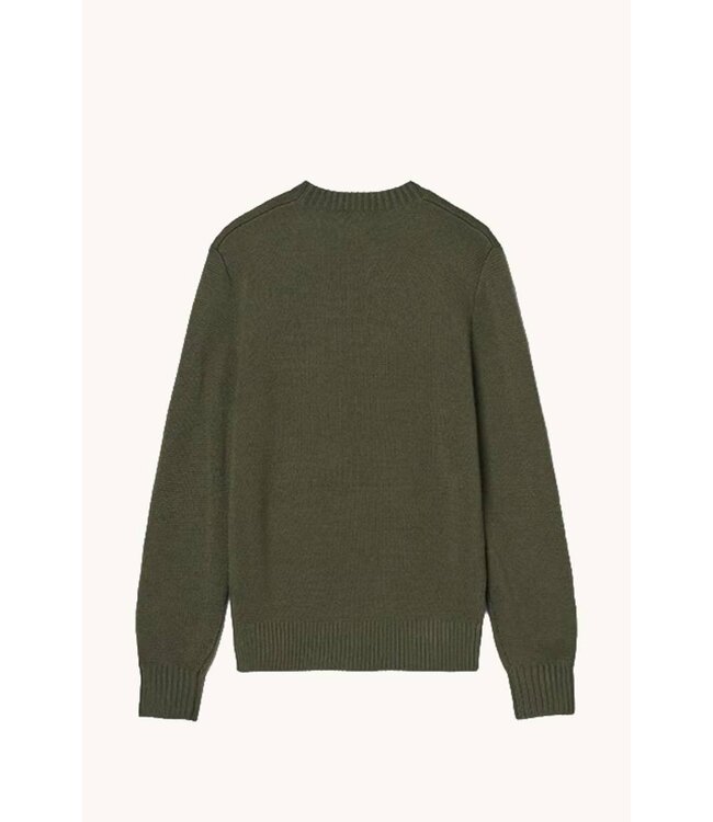 Ma.Strum Oka Crew Sweater Bronze green