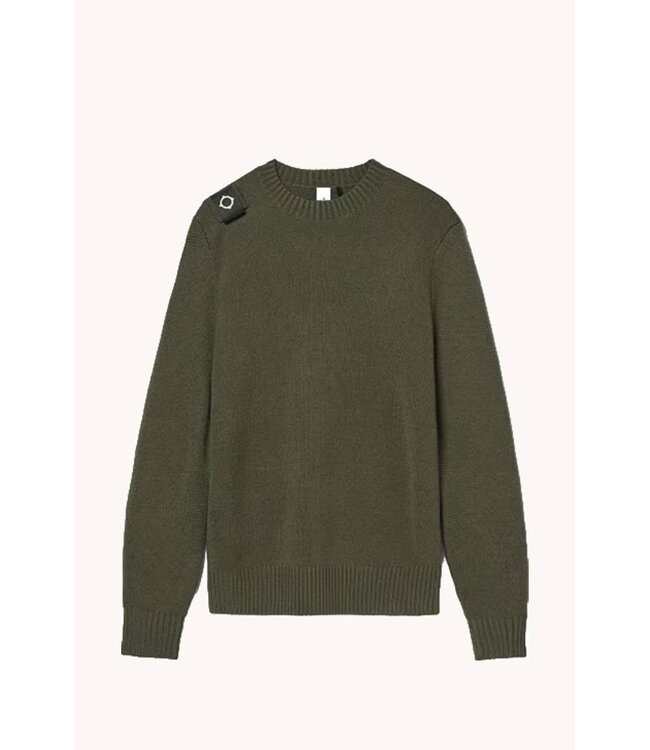 Ma.Strum Oka Crew Sweater Bronze green