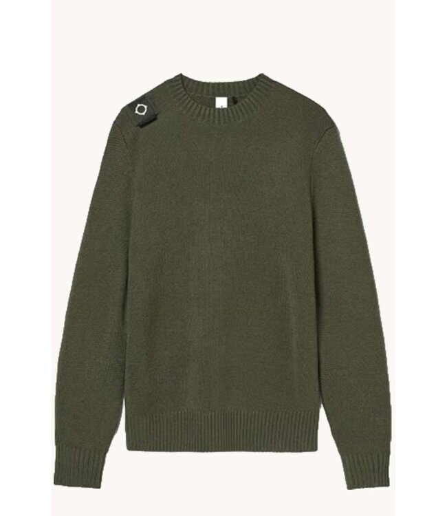 Ma.Strum Oka Crew Sweater Bronze green