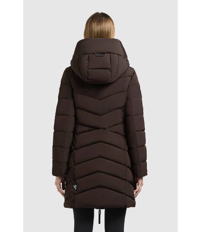 KHUJO Wmn Coat Kiera Brown
