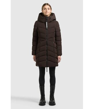 KHUJO Wmn Coat Kiera Brown