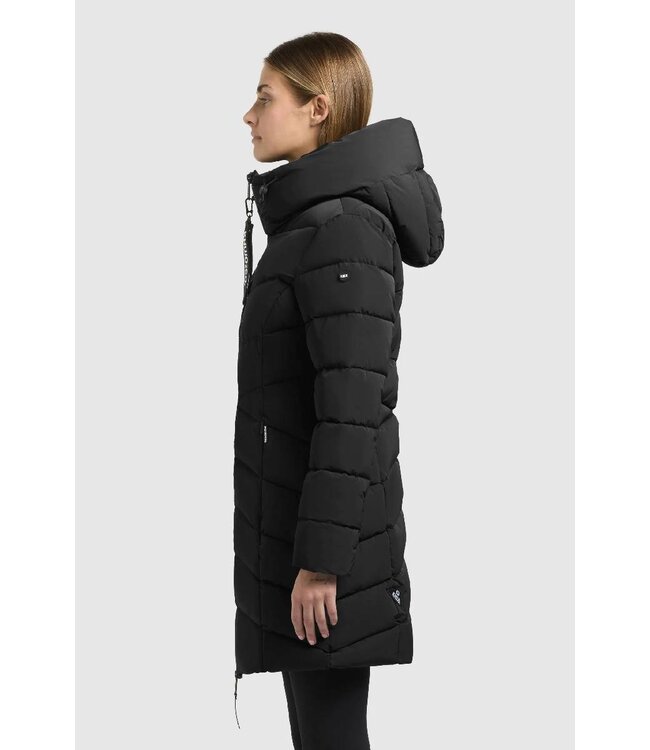 KHUJO Wmn Coat Kiera Black