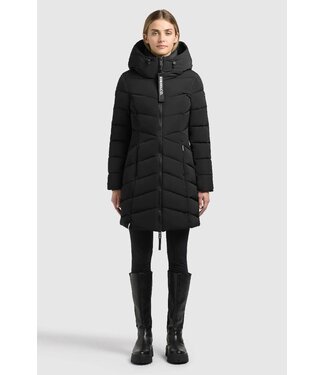 KHUJO Wmn Coat Kiera Black