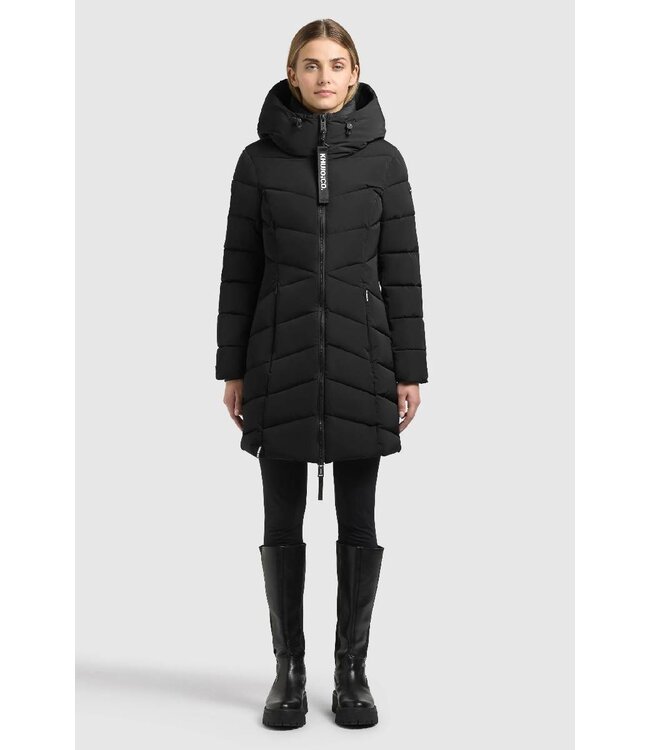 KHUJO Wmn Coat Kiera Black