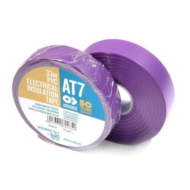 Advance Ruban PVC AT7 19mm x 20m Violet