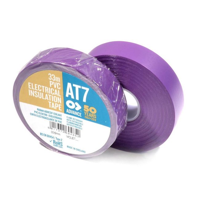 TAPE AT7 PVC 19mm x 20m violet