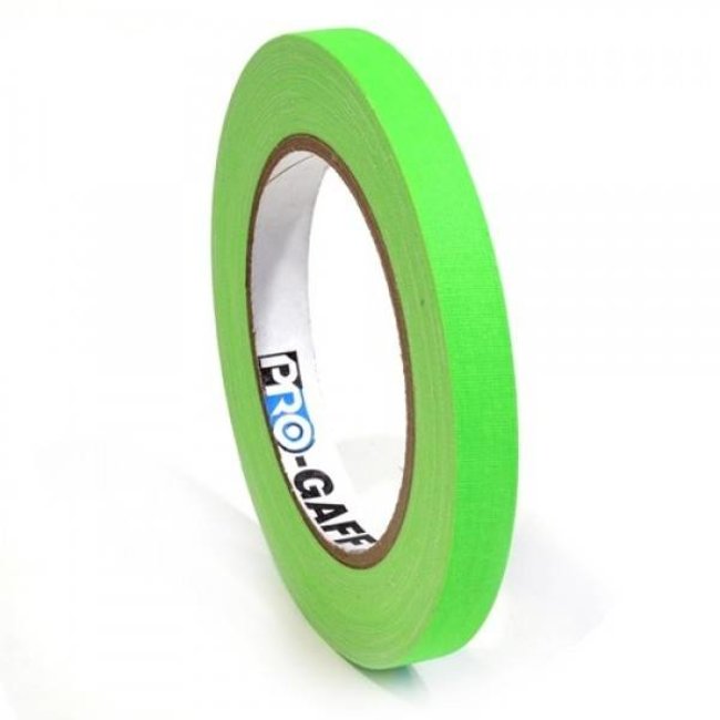 PRO-GAff Neon Gaffa Tape 12mm x 22.8m Vert