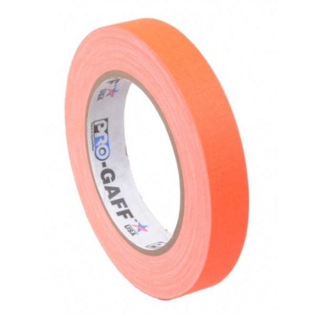 PRO-GAff Neon Gaffa Tape 19mm x 22,8 m orange