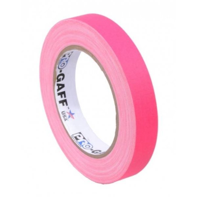 Pro-Gaff neon gaffa tape 19mm x 22,8m Roze