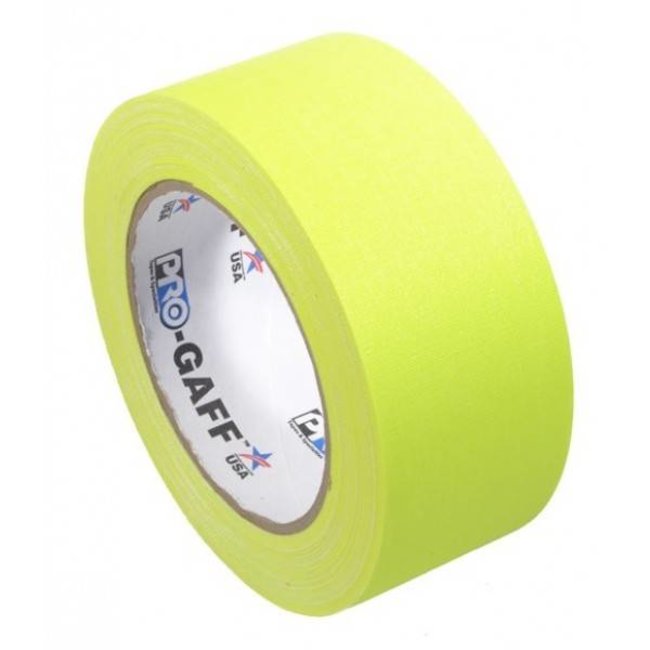 PRO-GAff Neon Gaffa Tape 48mm x 22.8m jaune