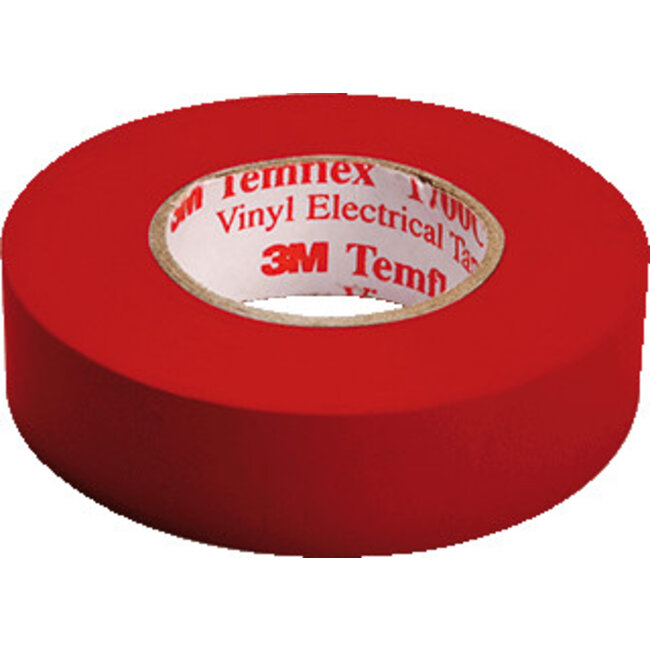 3M Isolatietape 19mm x 20m T1500 Rood