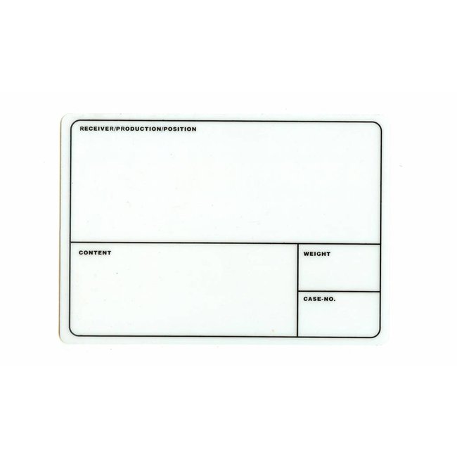 TD47 Flightcase Tour Label 210mm x 145mm White