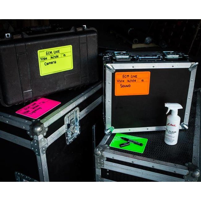 Étiquette de visite Visi-Pal ™ de 178mm x 127mm fluor jaune