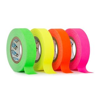 SHAR Lot de 6 , UV Fluorescente Néon Ruban - Rubans Adhésifs Fluo Gaffer  Par Rouleau pour Halloween - Ruban Adhésif Fluorescent pour Décoration 