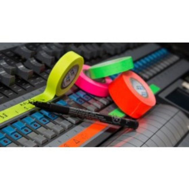Pro Tapes Paper Tape Fluor Mini Rolls (4 rolls / 12mm x 9.2 m)