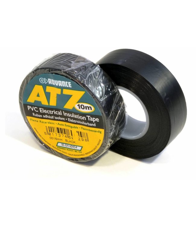 Advance AT7 PVC tape 15mm x 10m Zwart