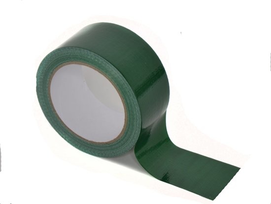 Verbanning Schiereiland Zaailing TD47 Ducttape 50mm x 25m Groen - Tape-Deal.com