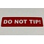 TD47 Flight Case-Tour-Aufkleber - DO NOT TIP!