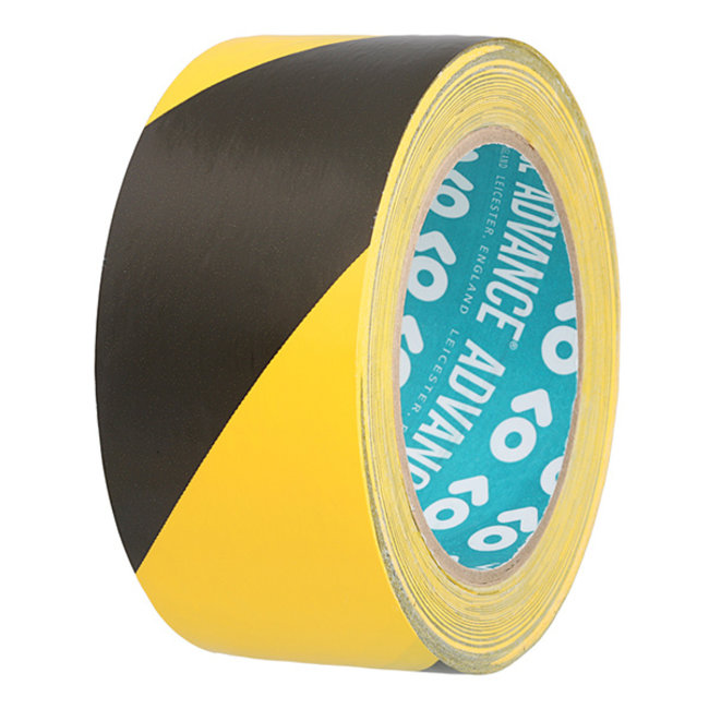Advance AT8H PVC Markering tape 50mm x 33m Zwart/Geel