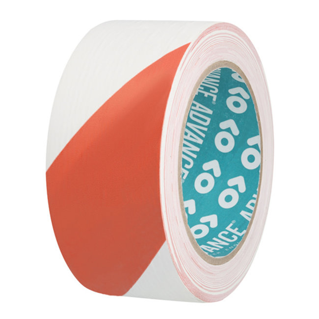 Advance AT8 PVC Markering tape 50mm x 33m Rood/Wit