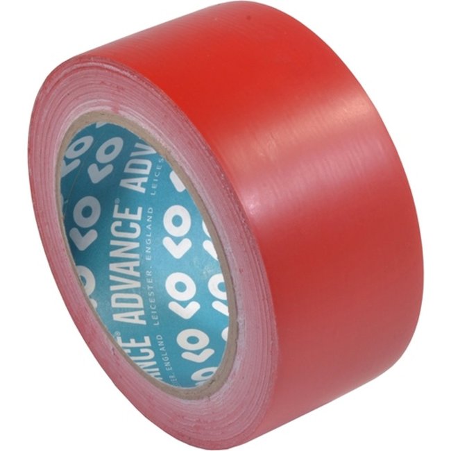 Advance AT8 PVC Markierungsband 50mm x 33m rot