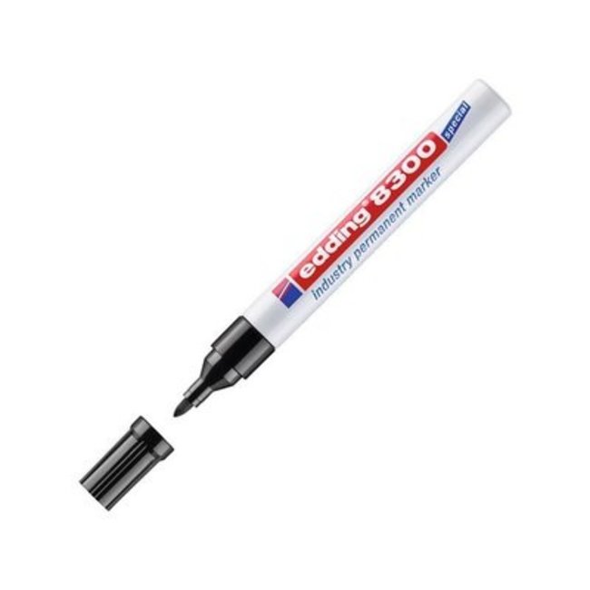 Edding 8300 industriële permanent marker zwart (1,5 - 3 mm rond)