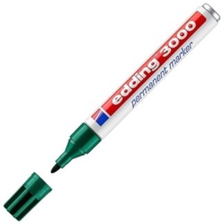 Edding Edding 3000 permanent marker Green (1.5 - 3 mm round)