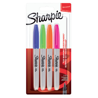 Sharpie Sharpie Fine Point Marker 1mm 4 Stück Spaß Collor