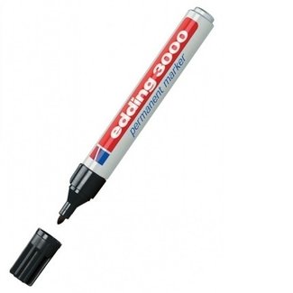 Edding Edding 3000 Permanent-Marker Black (1,5-3 mm rund)