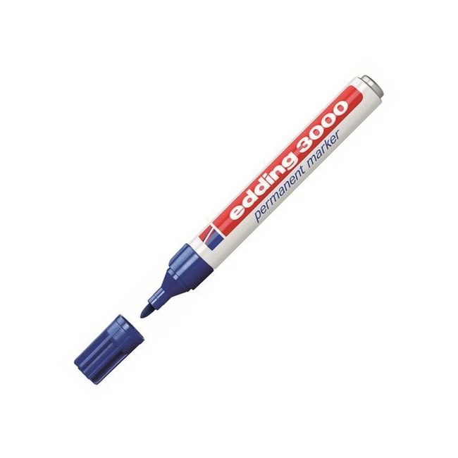 Edding 3000 permanent marker Blauw (1,5 - 3 mm rond)