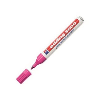 Edding Edding 3000 permanent marker Pink (1.5 - 3 mm round)