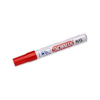 Snowman Schneemann-NG-02 Permanent Marker 1-3mm Red